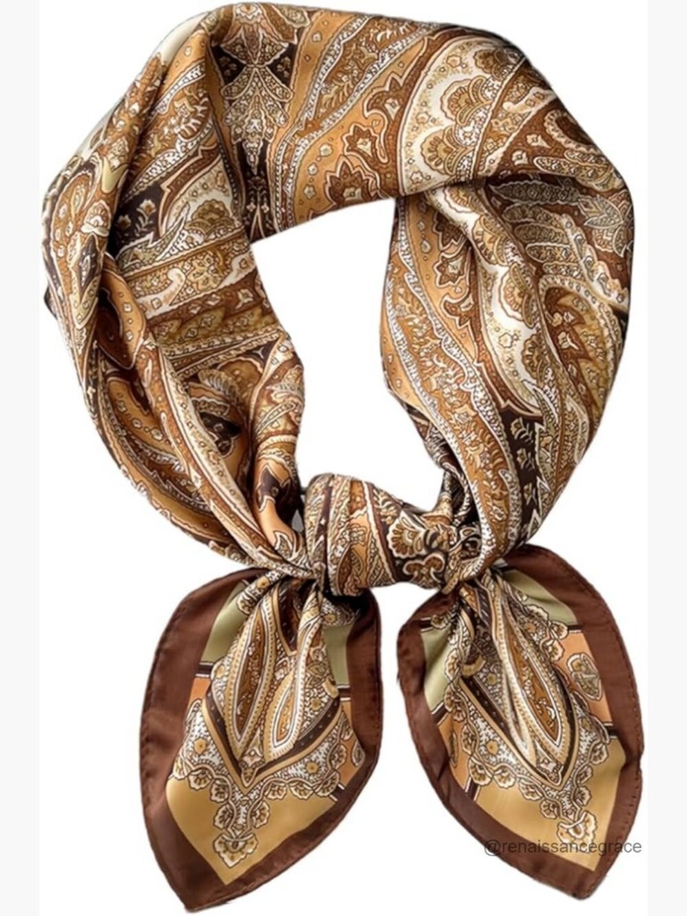 27x27 Satin Scarf Silk-Like Head Wrap Fashion Accessory Women